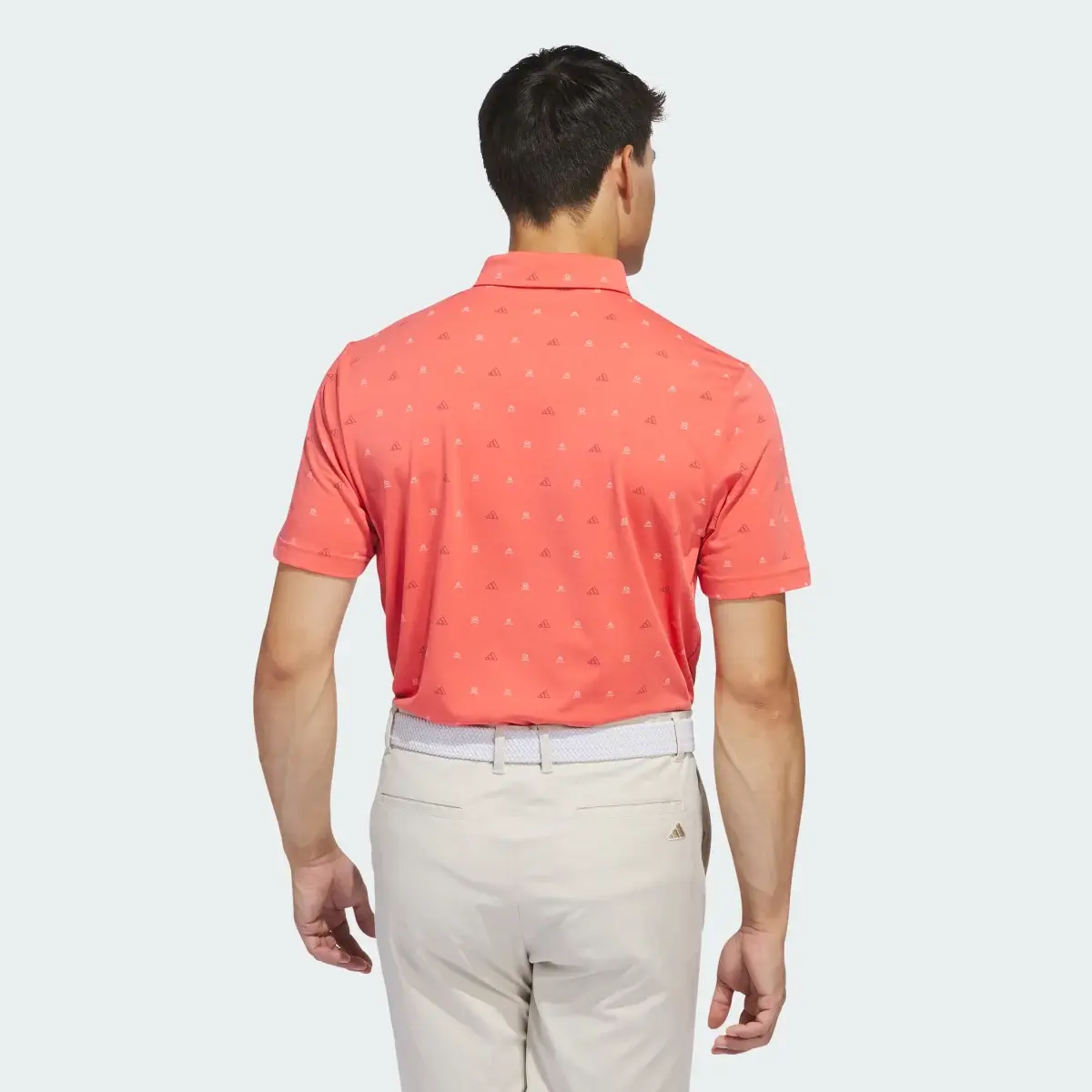 Adidas Go-To Mini-Crest Print Polo Shirt. 3