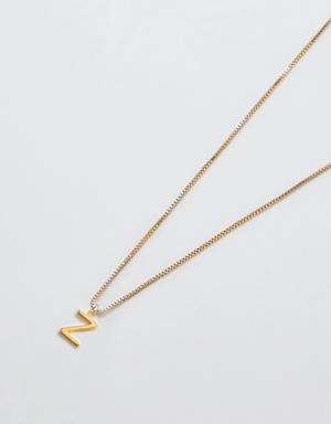 Gold Dainty Initial Necklace multi