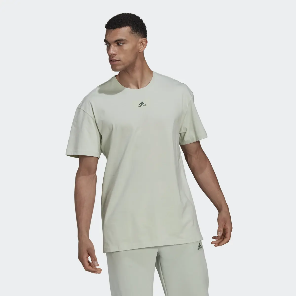 Adidas Essentials FeelVivid Drop Shoulder T-Shirt. 2