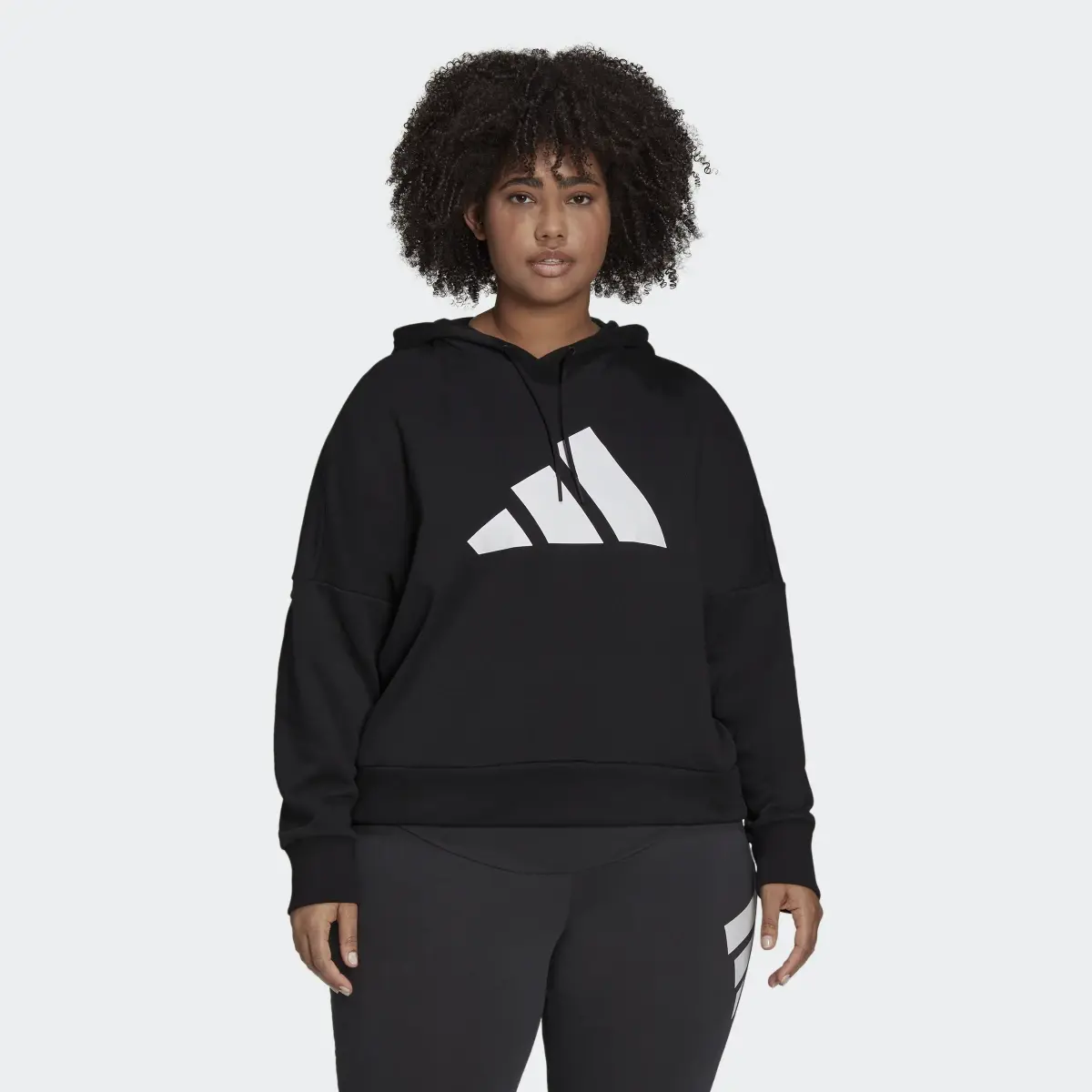 Adidas Sportswear Future Icons Hoodie (Plus Size). 2