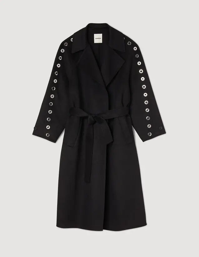 Sandro Eyelet trench coat Login to add to Wish list. 2