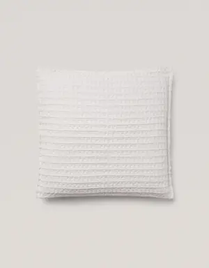 Funda de almohada algodón waffle 60x60cm