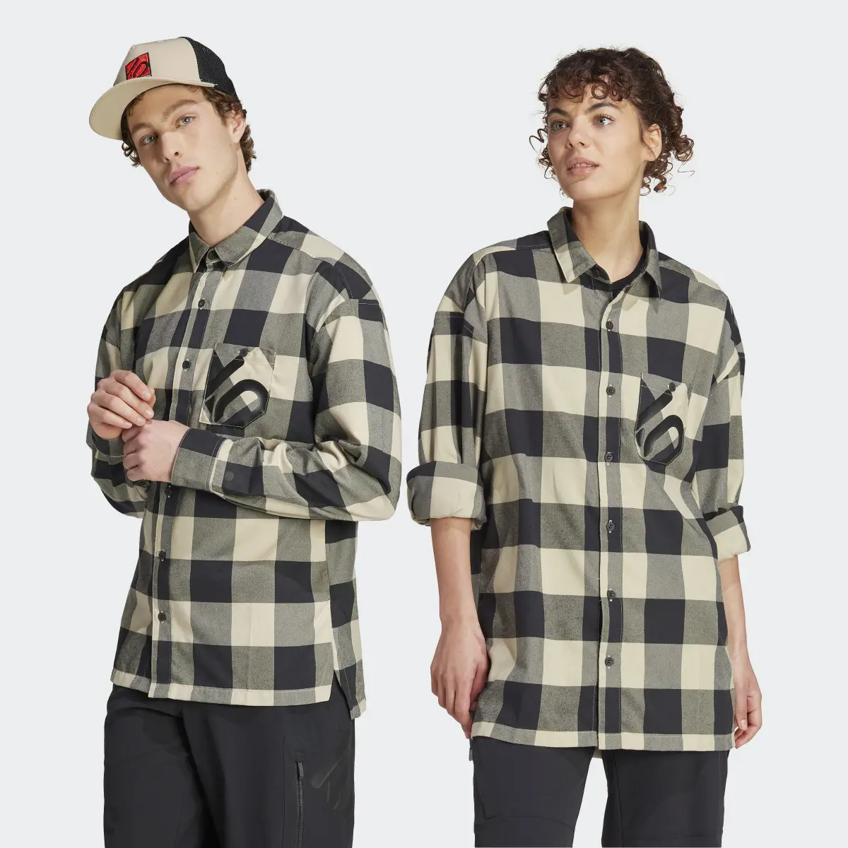 Adidas Camisa Five Ten Brand of the Brave Flannel (Género neutro). 1
