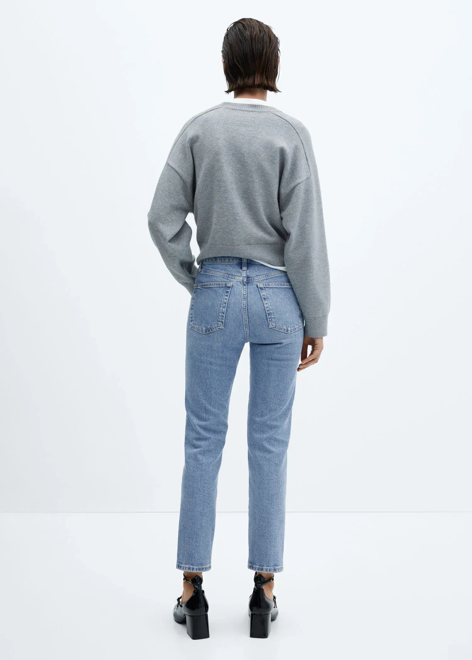 Mango Slim cropped jeans. 3