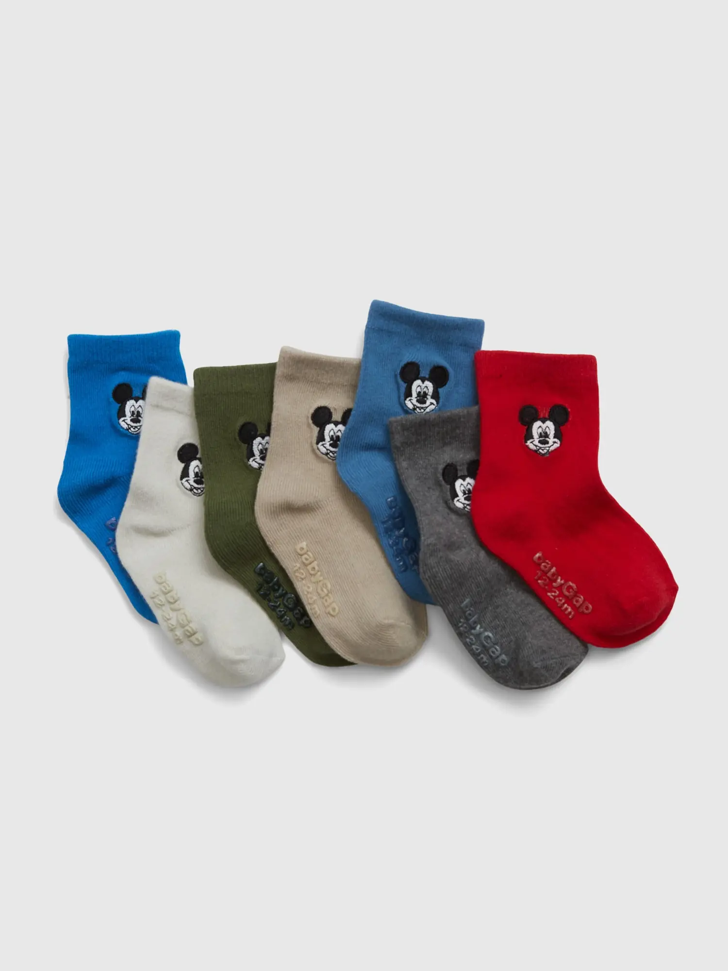 Gap babyGap &#124 Disney Mickey Mouse Crew Socks (7-Pack) multi. 1