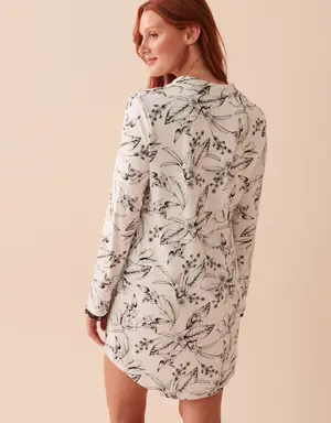 Winter Flowers Super Soft Sleepshirt