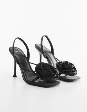 Maxi flower heeled sandal