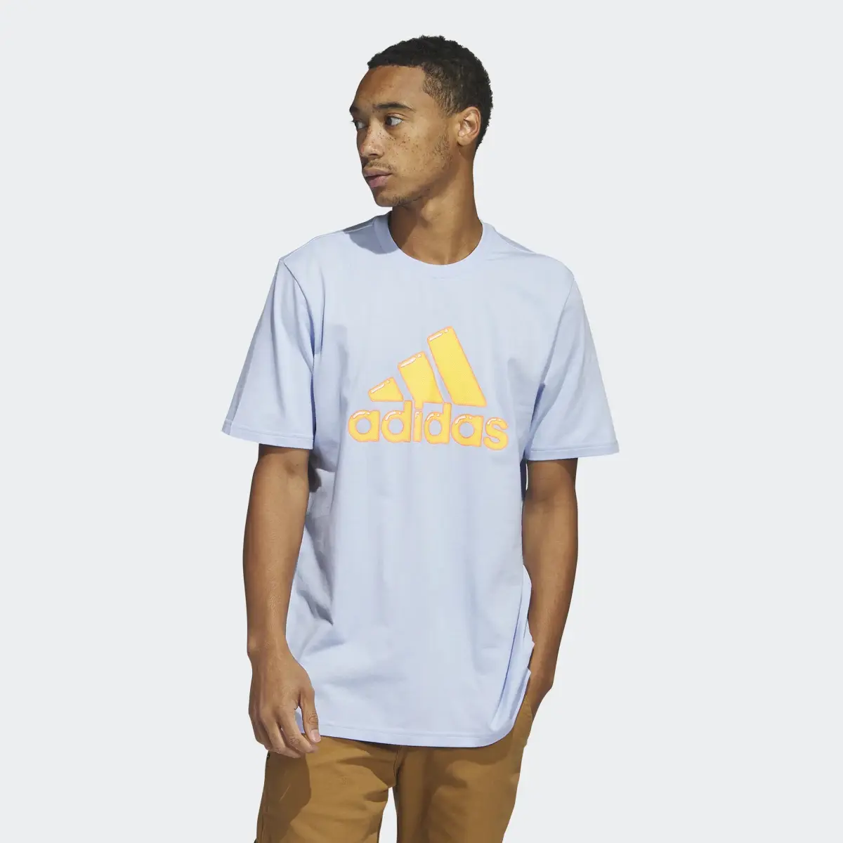 Adidas Logo Pen Fill - Sportswear Graphic Tee. 2