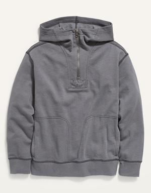 Quarter-Zip Utility Pullover Hoodie for Boys