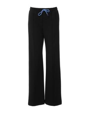Wide Leg Knitted Black Tracksuit With Lace-up