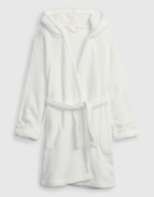 Gap Kids Fuzzy Robe white