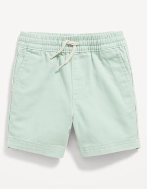 Old Navy Functional-Drawstring Twill Shorts for Toddler Boys green