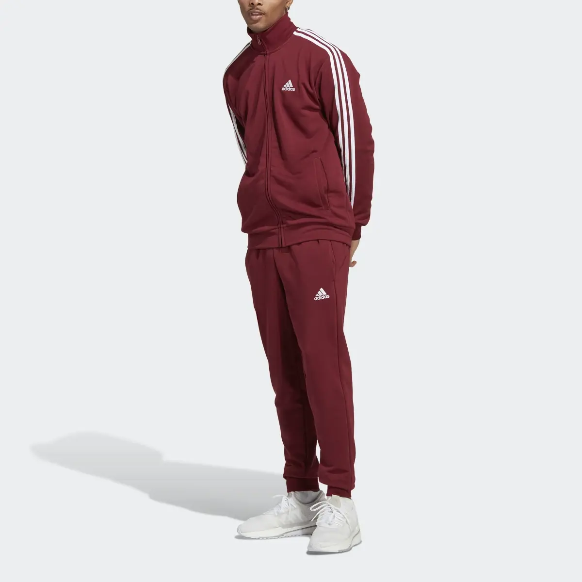 Adidas Basic 3-Stripes French Terry Track Suit. 1