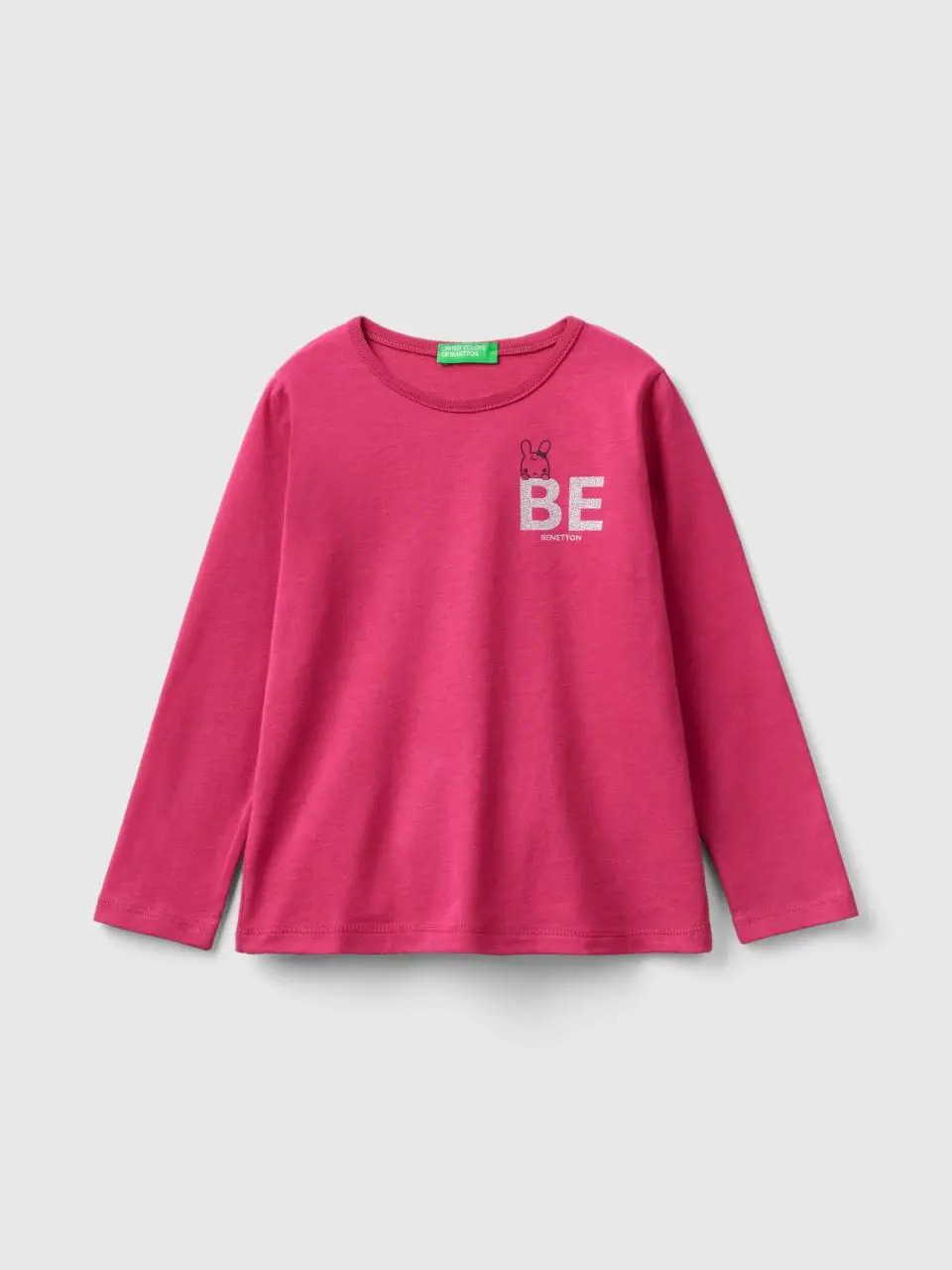 Benetton regular fit t-shirt in organic cotton. 1