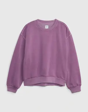 Gap Kids Relaxed Sweatshirt purple