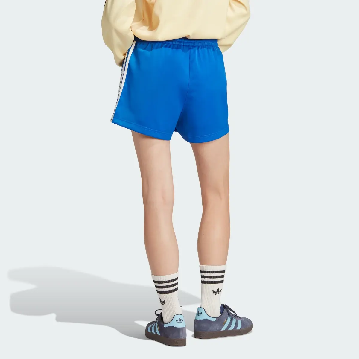 Adidas 3-Stripes Satin Shorts. 2