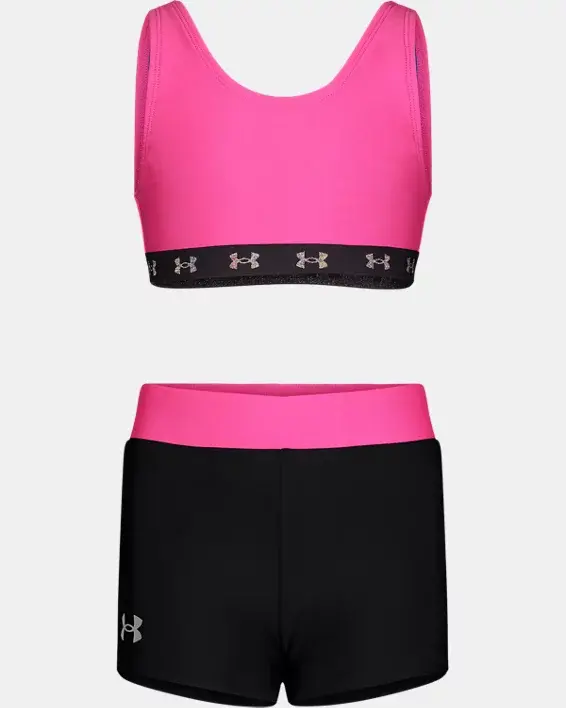 Under Armour Toddler Girls' UA Swim Shorts Set. 1