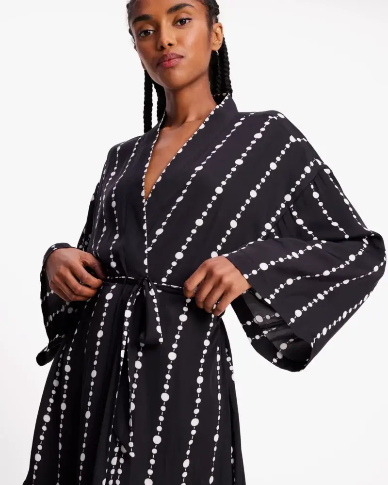 Kate Spade Festive Pearls Long Robe. 2