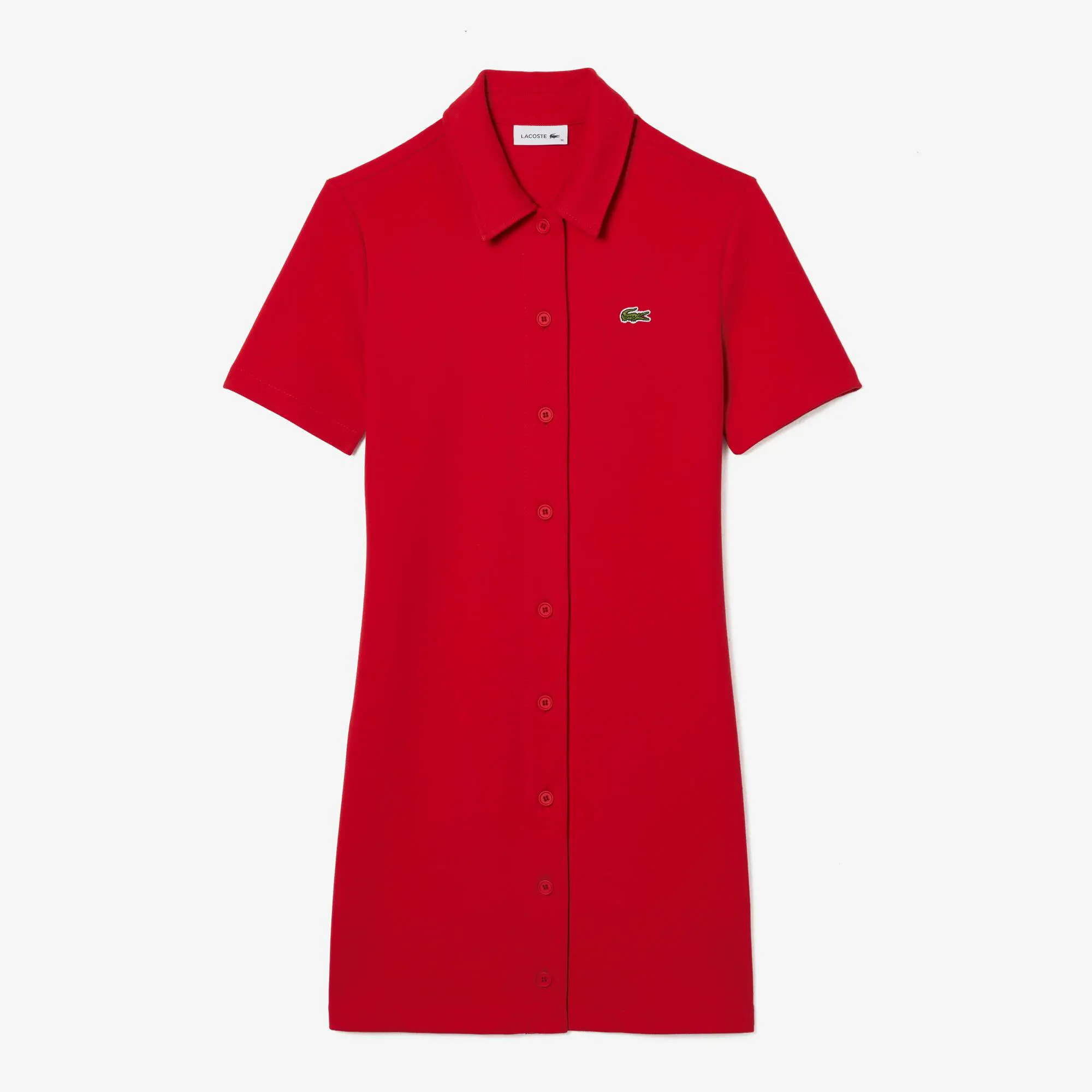 Lacoste Vestido polo abotonado de mujer Lacoste en algodón ecológico. 2