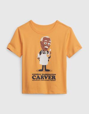 Gap Toddler 100% Organic Cotton Mix and Match Graphic T-Shirt orange