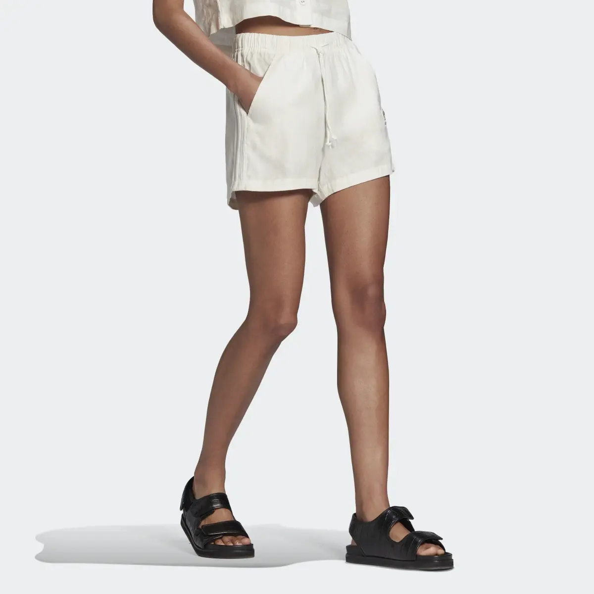 Adidas Linen Shorts. 3