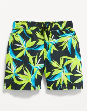 Printed Swim Trunks for Toddler & Baby black