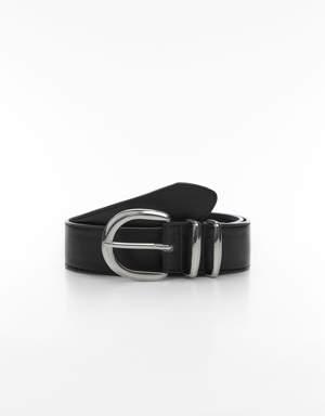 Rounded buckle belt