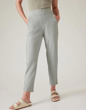 Brooklyn Textured Ankle Pant gray