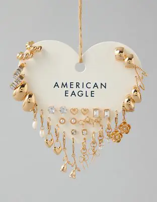 American Eagle O Rosette Earrings 18-Pack. 1