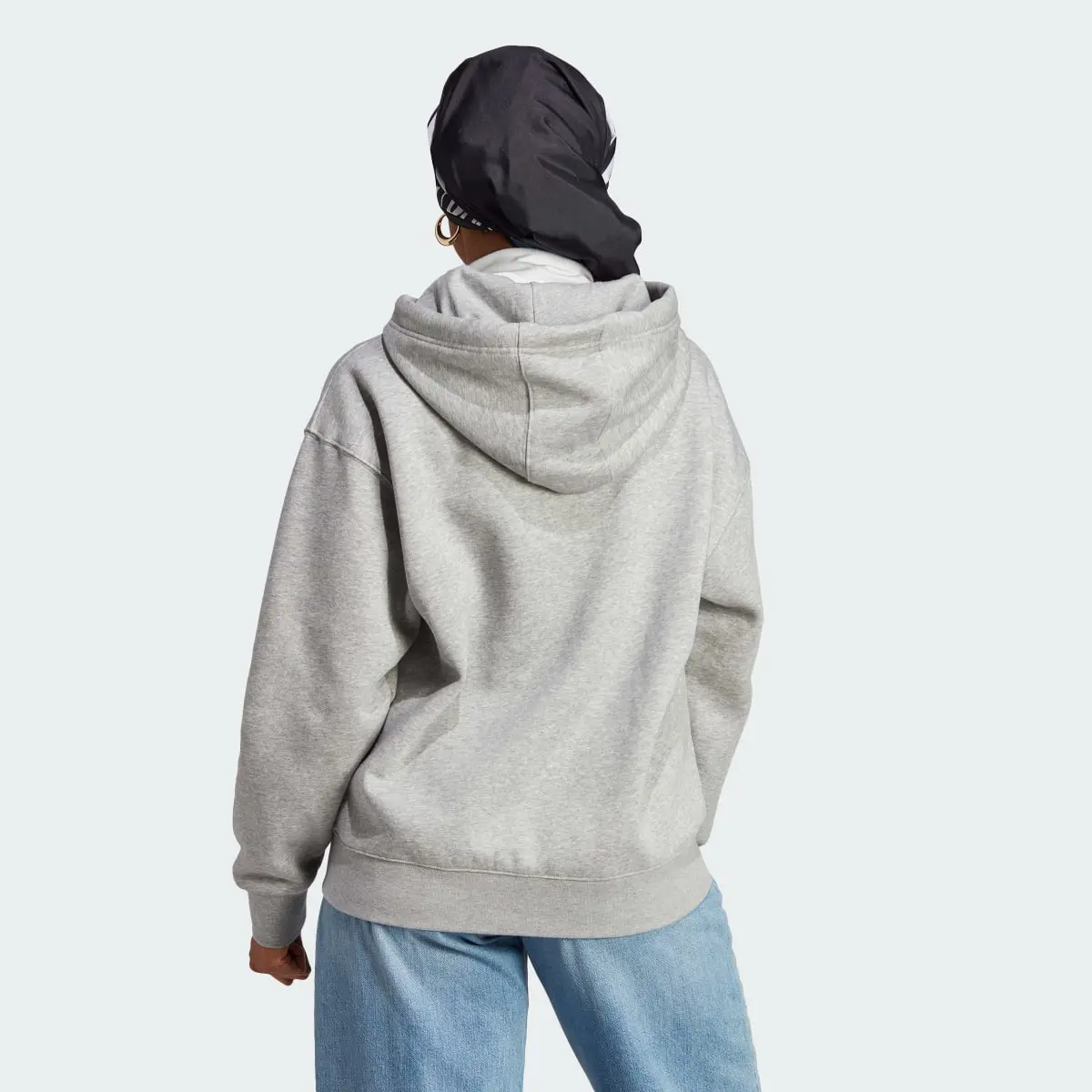 Adidas Essentials Full-Zip Boyfriend Hoodie. 3