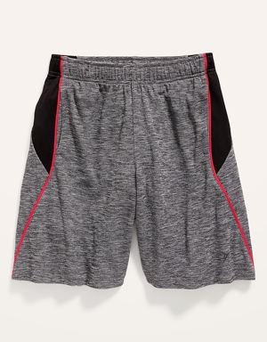 Go-Dry Color-Blocked Mesh Shorts for Boys gray