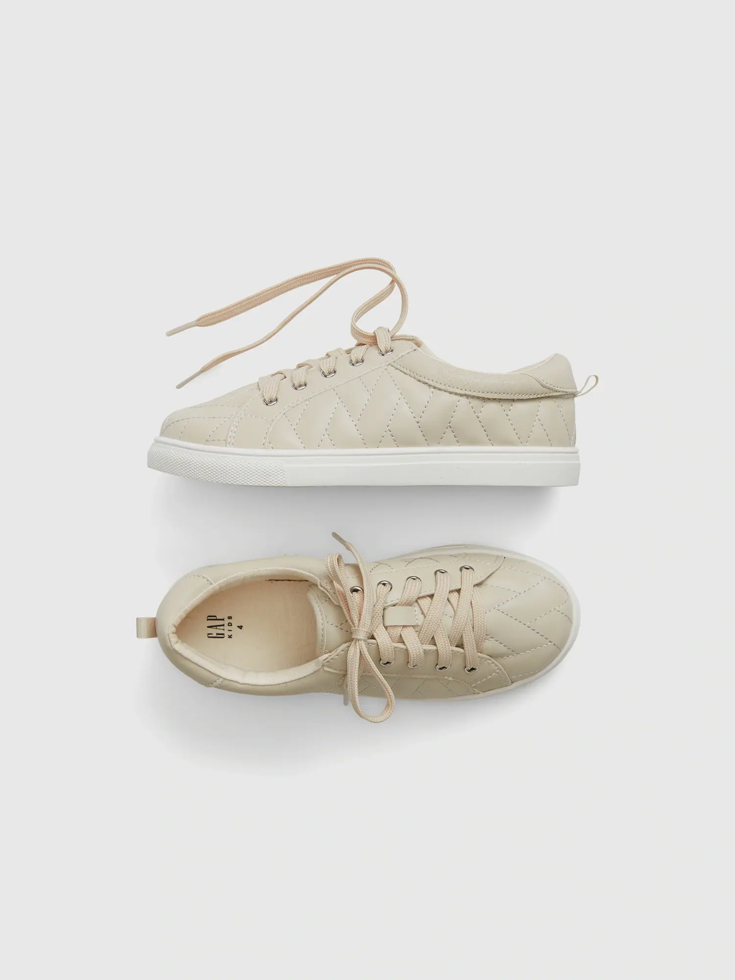 Gap Kids Quilted Sneakers beige. 1