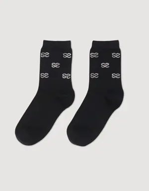 Double S rhinestone socks Login to add to Wish list