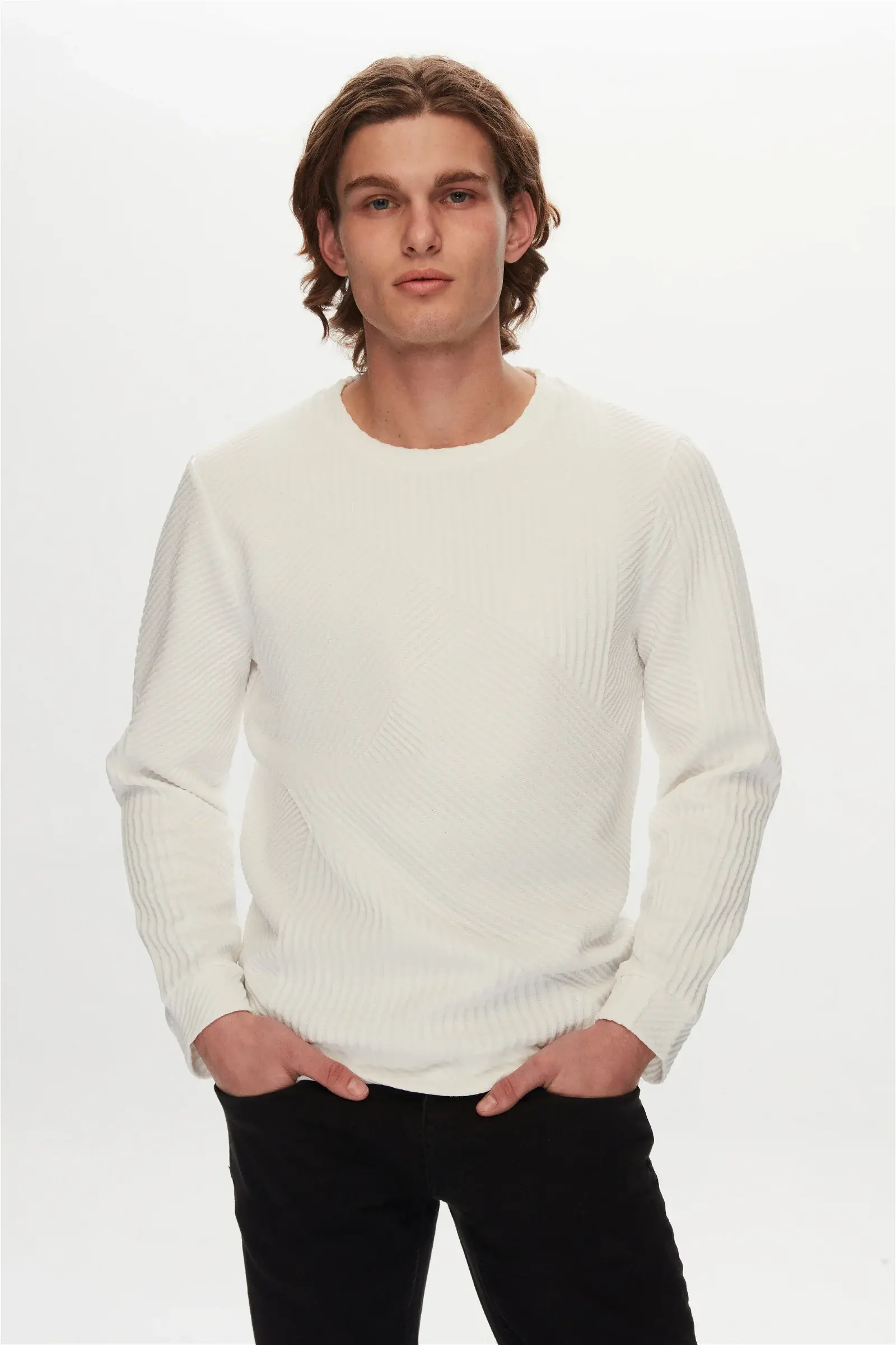 Damat Tween Twn Ekru Sweatshirt. 1