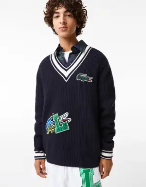 Lacoste Men's Comic Badge Sweater