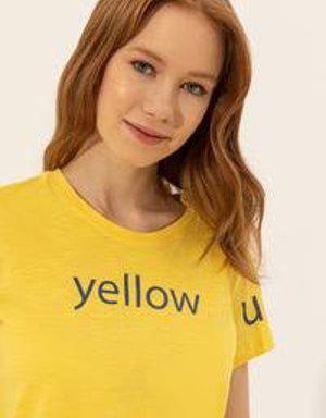Kadın Açık Sarı T-Shirt