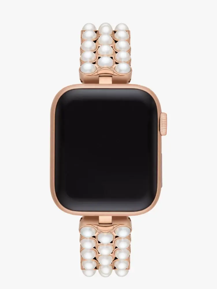 Kate Spade Pearl Gold-tone Stainless Steel 38/40mm Band For Apple Watch®. 1