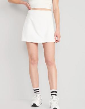 Extra High-Waisted PowerSoft Skort white