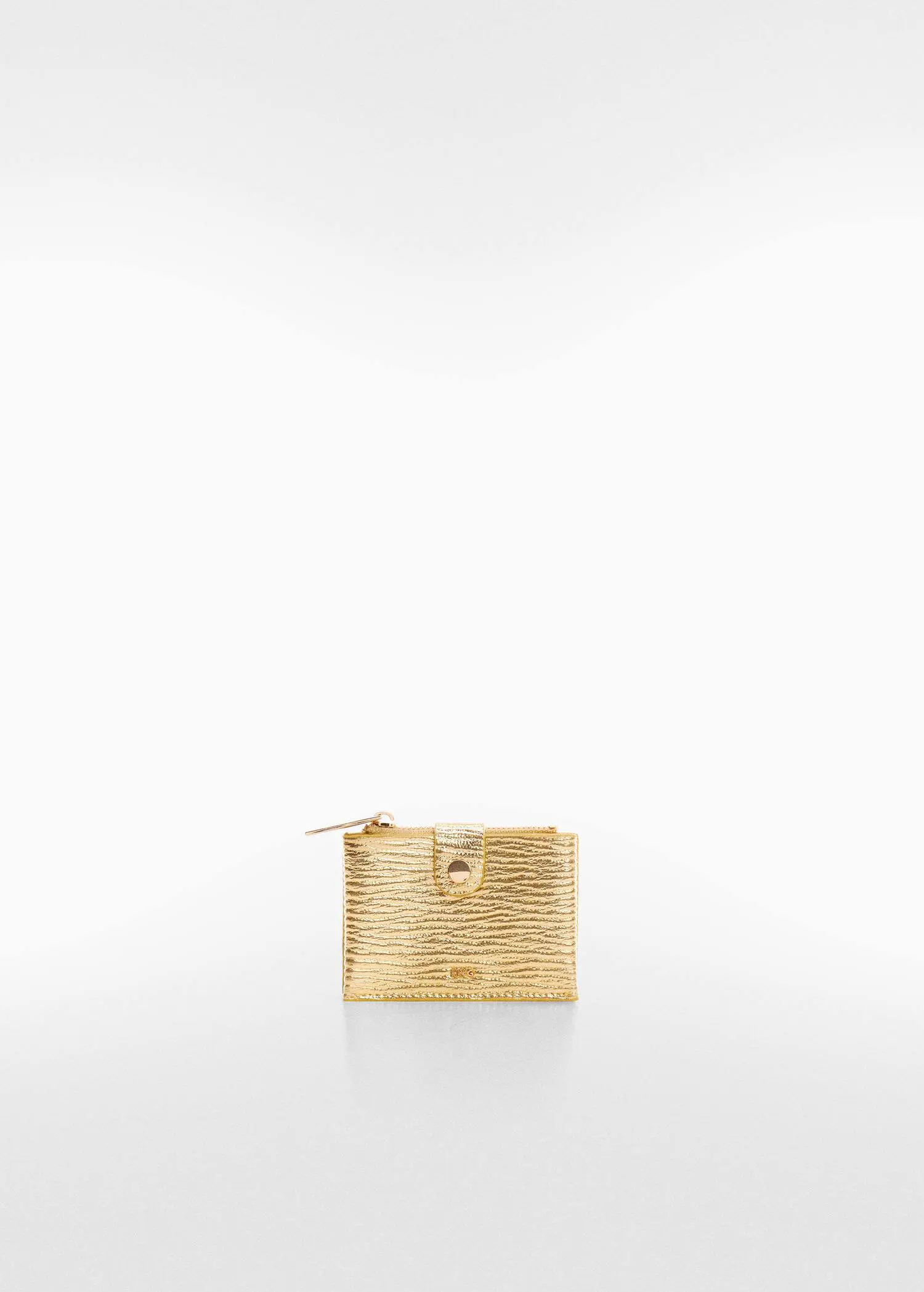 Mango Textured card holder with embossed logo. 2