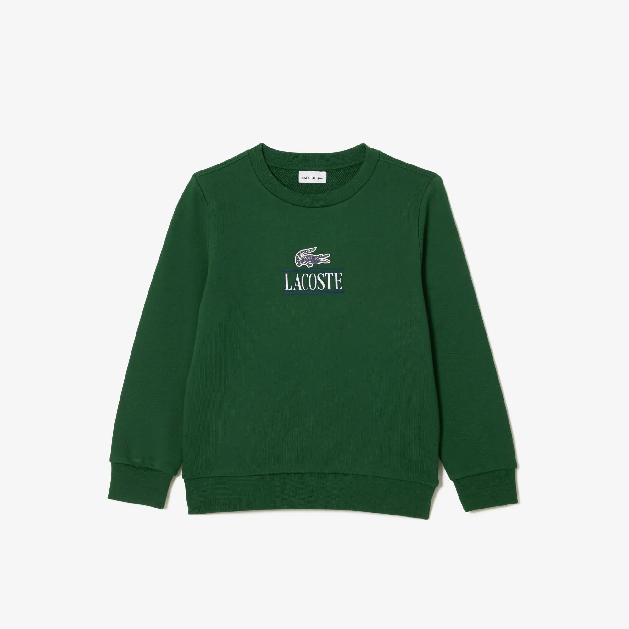 Lacoste Cotton Sweatshirt with Iconic Print. 1