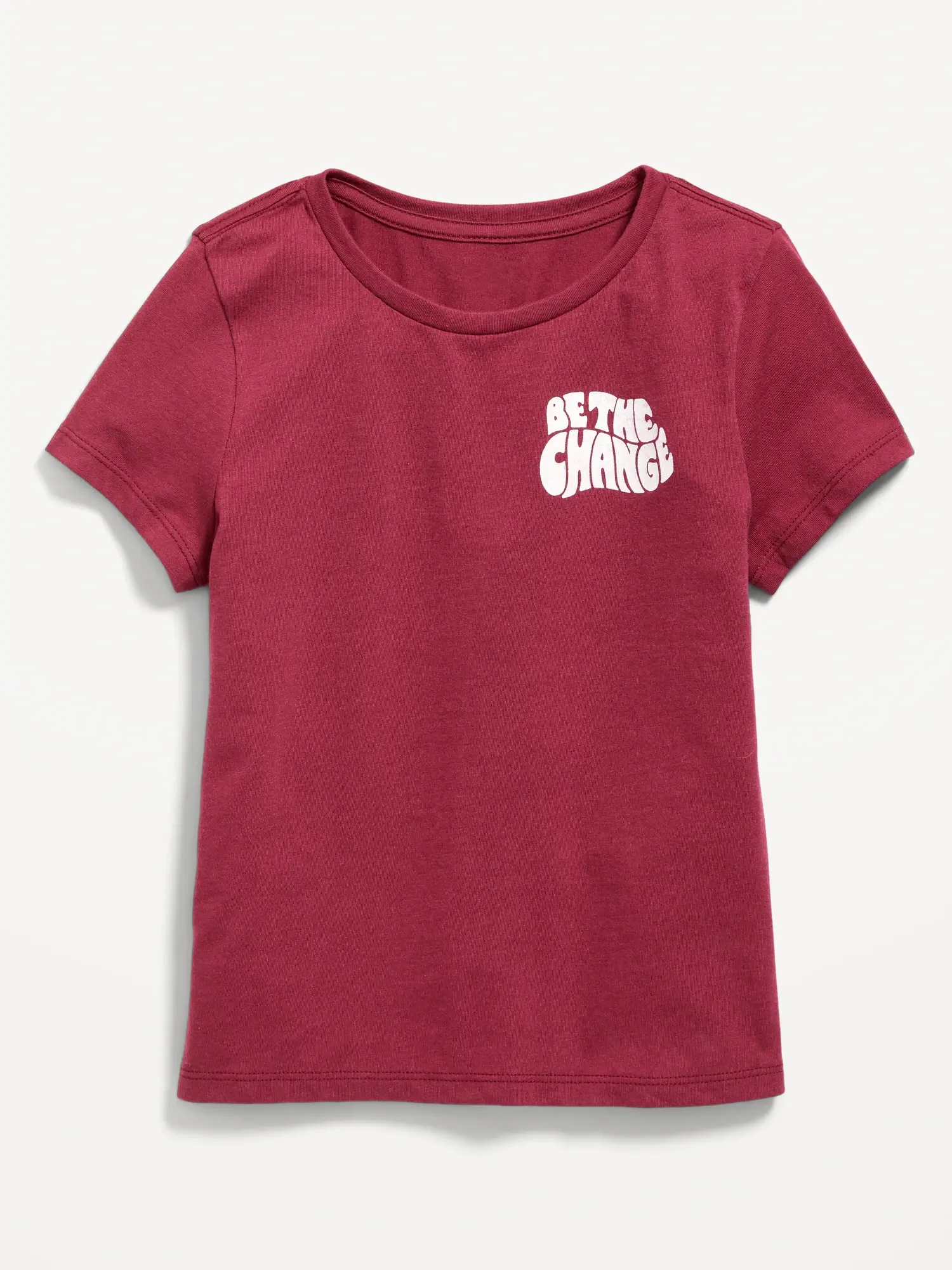 Old Navy Short-Sleeve Graphic T-Shirt for Girls red. 1