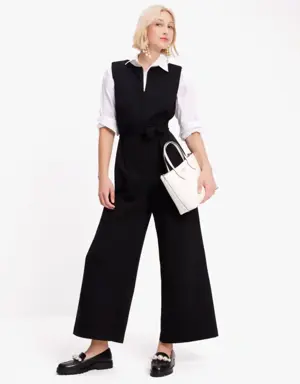 Sleeveless Ponte Jumpsuit