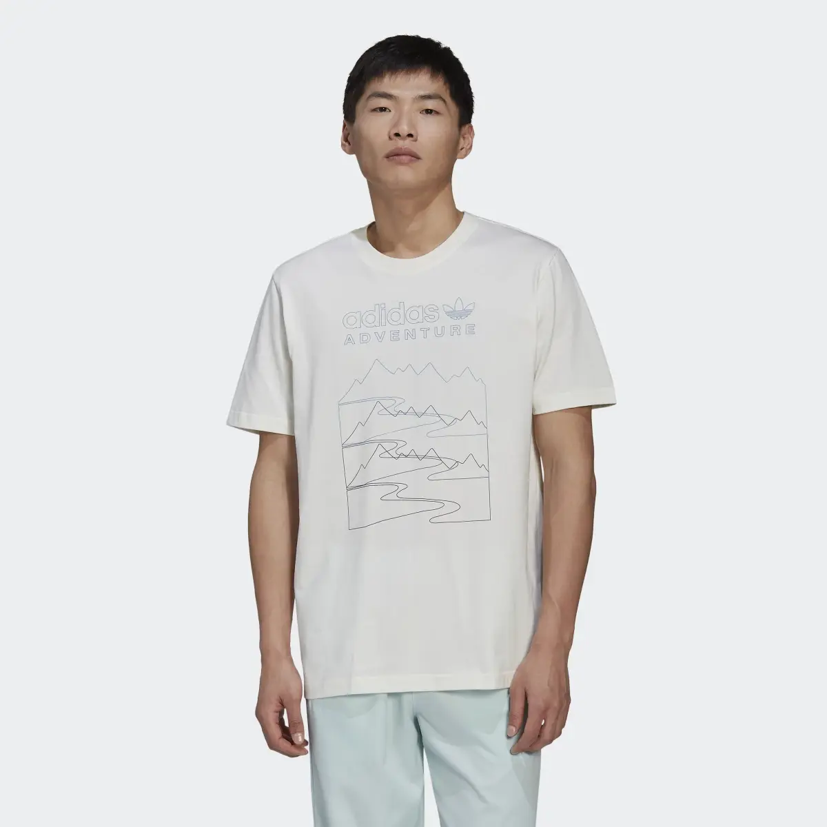 Adidas Adventure Mountain Front Tee. 2