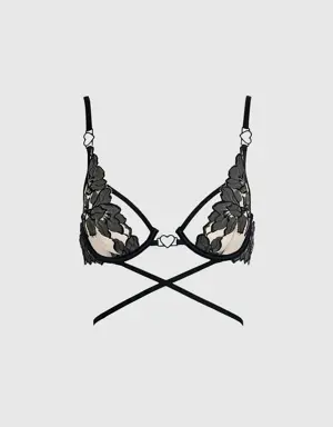 Strappy Unlined Demi Bra