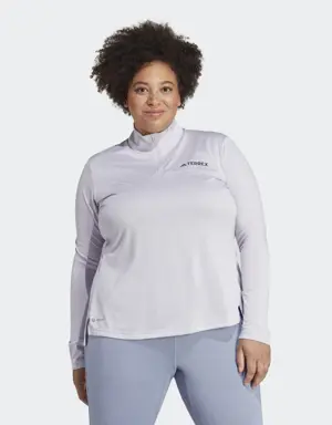 Terrex Multi Half-Zip Long-Sleeve Top (Plus Size)