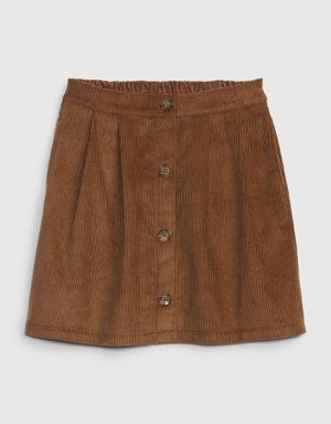 Kids Corduroy Skirt brown