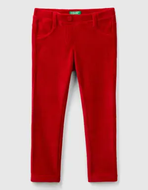 ribbed chenille trousers