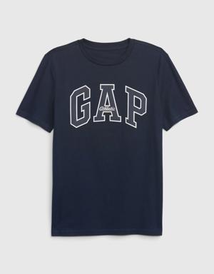 Kids 100% Organic Cotton Gap Logo T-Shirt blue