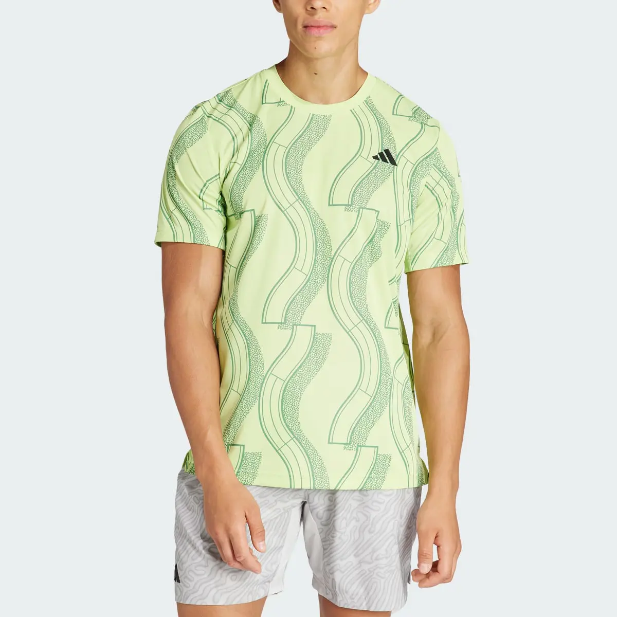 Adidas Playera Club para Tenis Estampada. 1