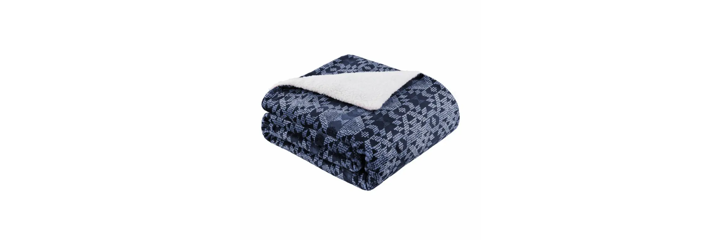 Columbia Reversible Sherpa Plush Throw. 1